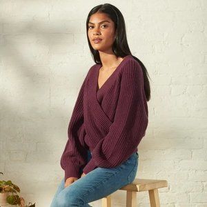 NWT UpWest Weekend Wrap Sweater (Bordeaux)